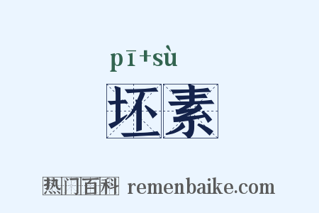 坯素是什么意思的图片